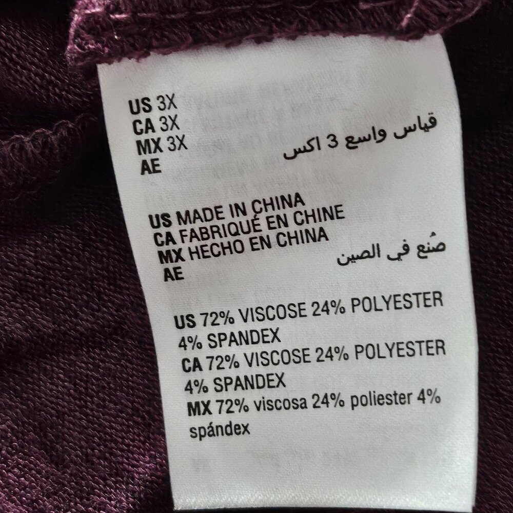 2/$50 Style & Co Womens Plus Ribbed V Neck Sweater 3X NWT - Picture 5 of 7